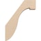 Ekena Millwork 3-inch W x 12-inch D x 16-inch H Del Monte Rough Cedar Woodgrain TimberThane Knee Brace, Primed BRCUR03X12X16DELRCPR - alternate 3